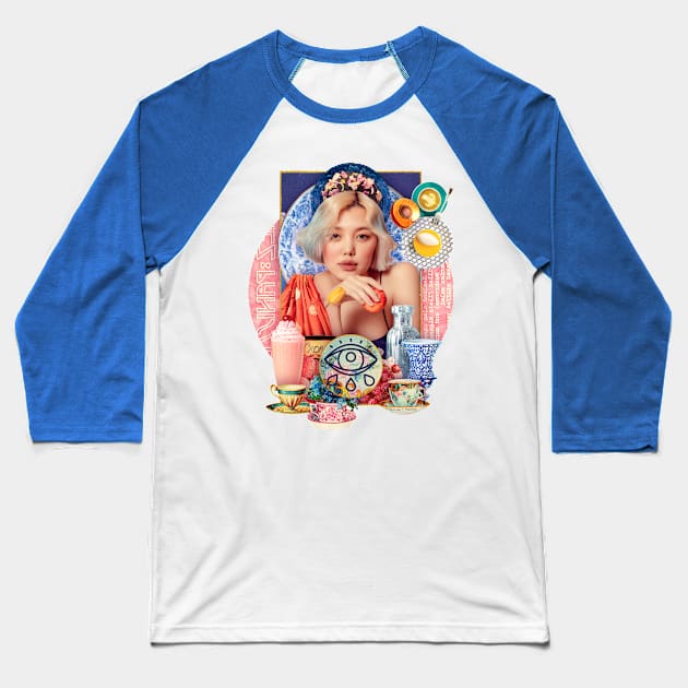 candy queen Baseball T-Shirt by jennyariane